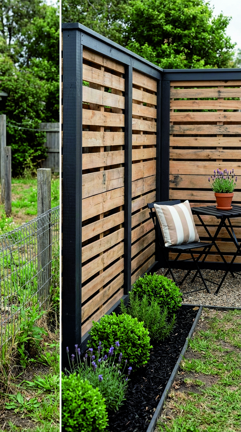 Pallet Privacy Fence