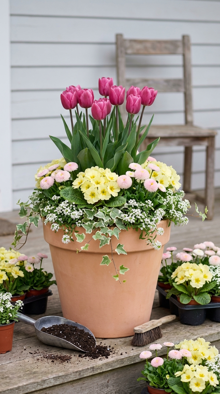Spring Porch Planter Ideas: 