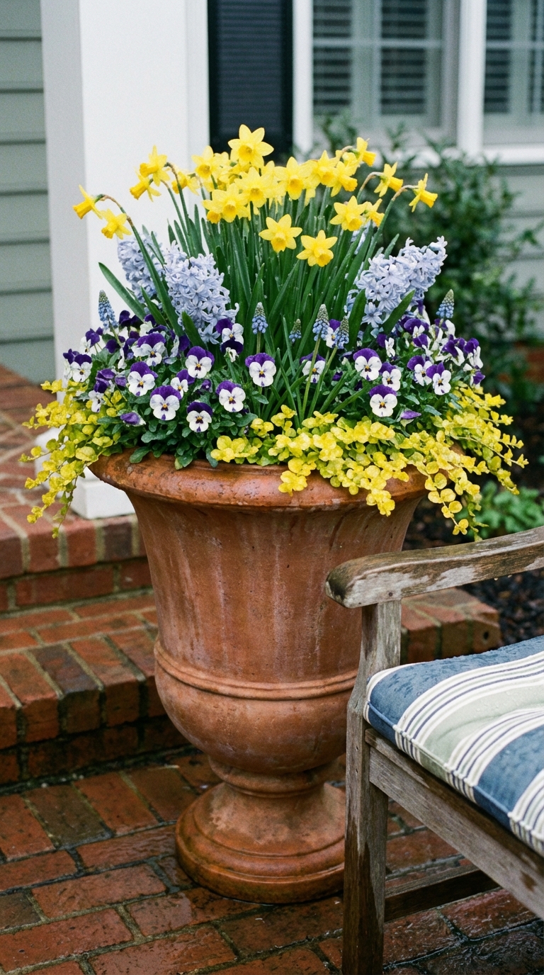 Spring Porch Planter Ideas: 
