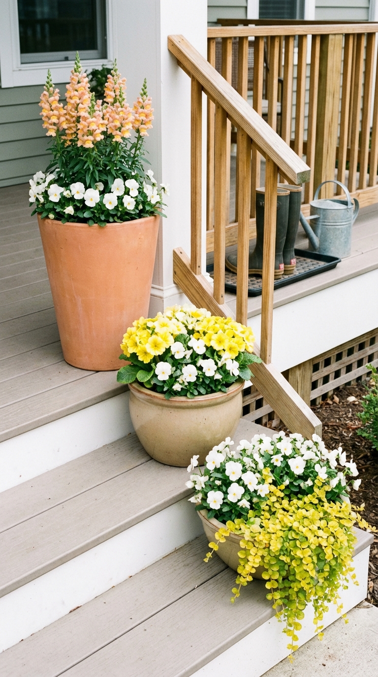 Spring Porch Planter Ideas: 