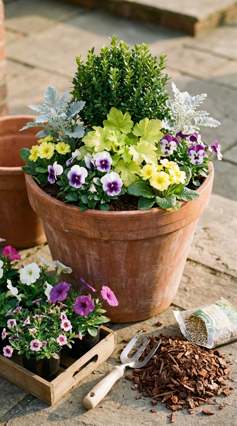 Spring Porch Planter Ideas: 