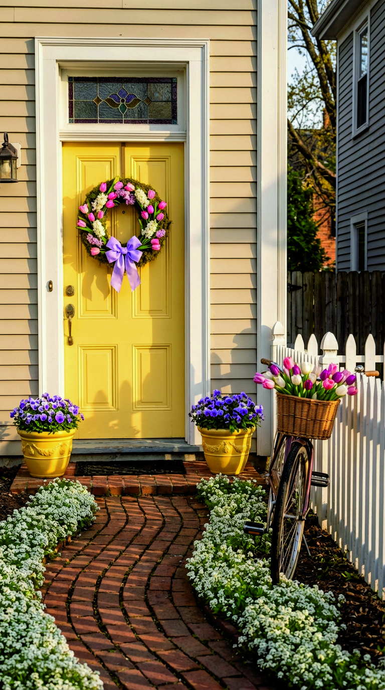 DIY Spring Wreath for Your Front Door