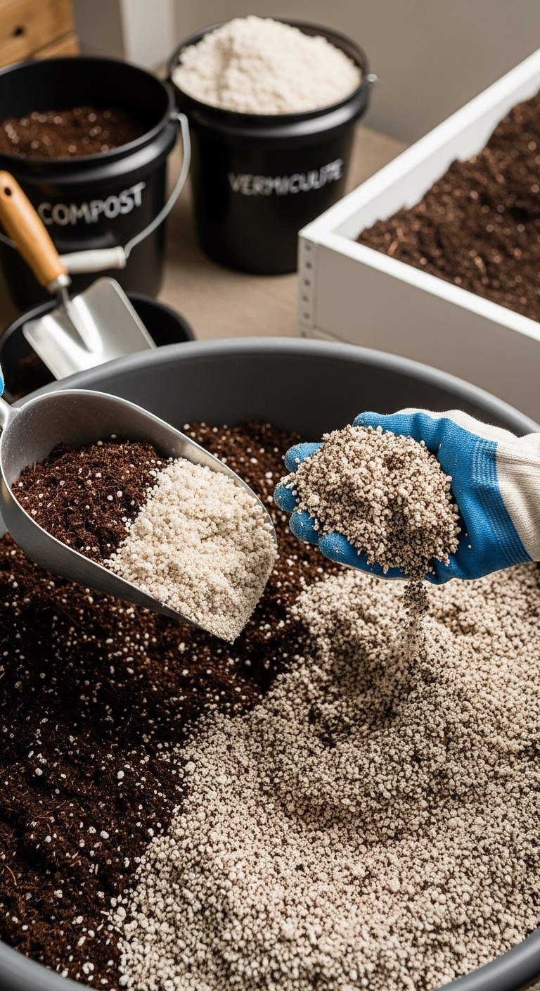 square foot gardening - soil mix