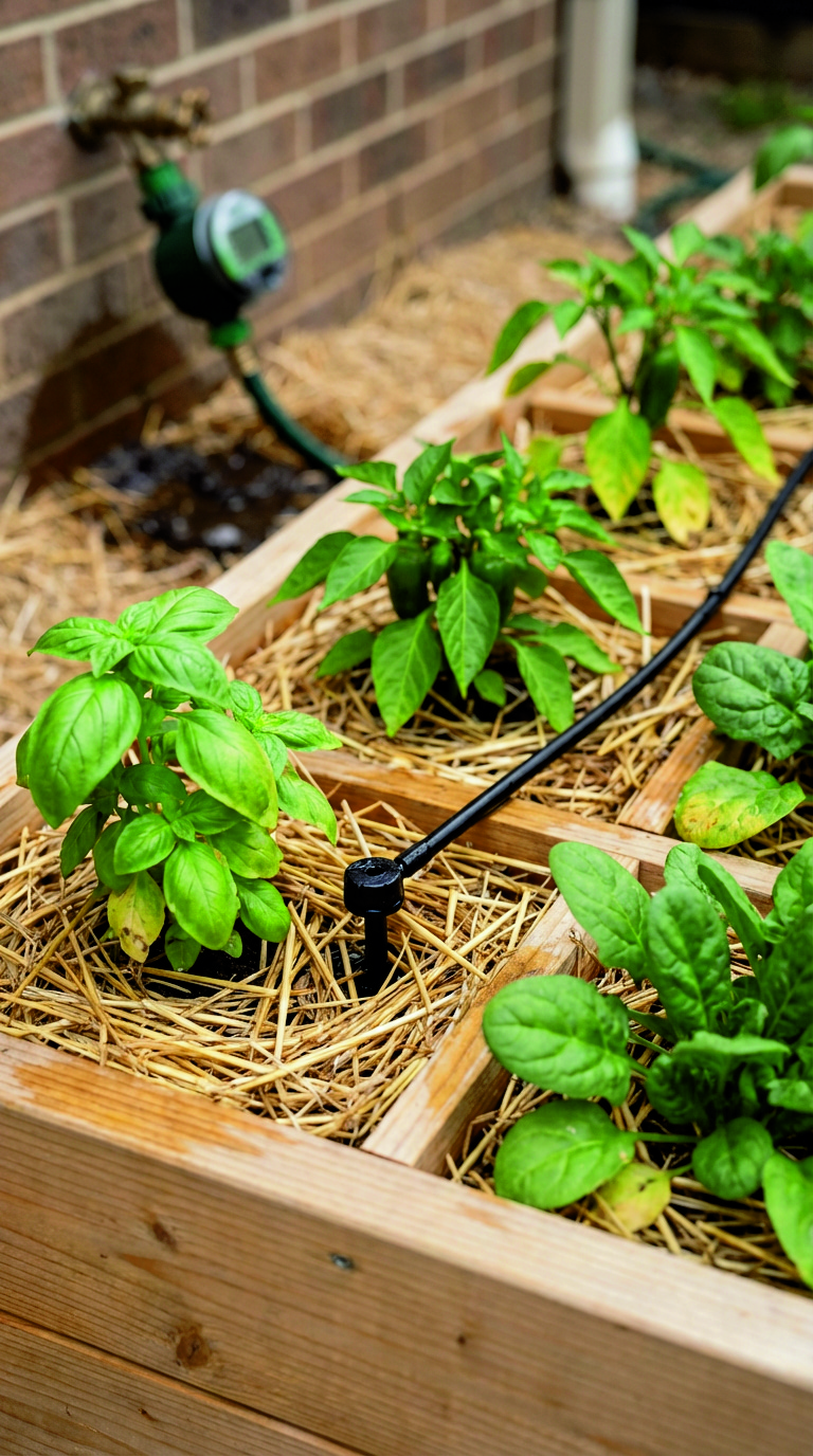 square foot gardening - watering