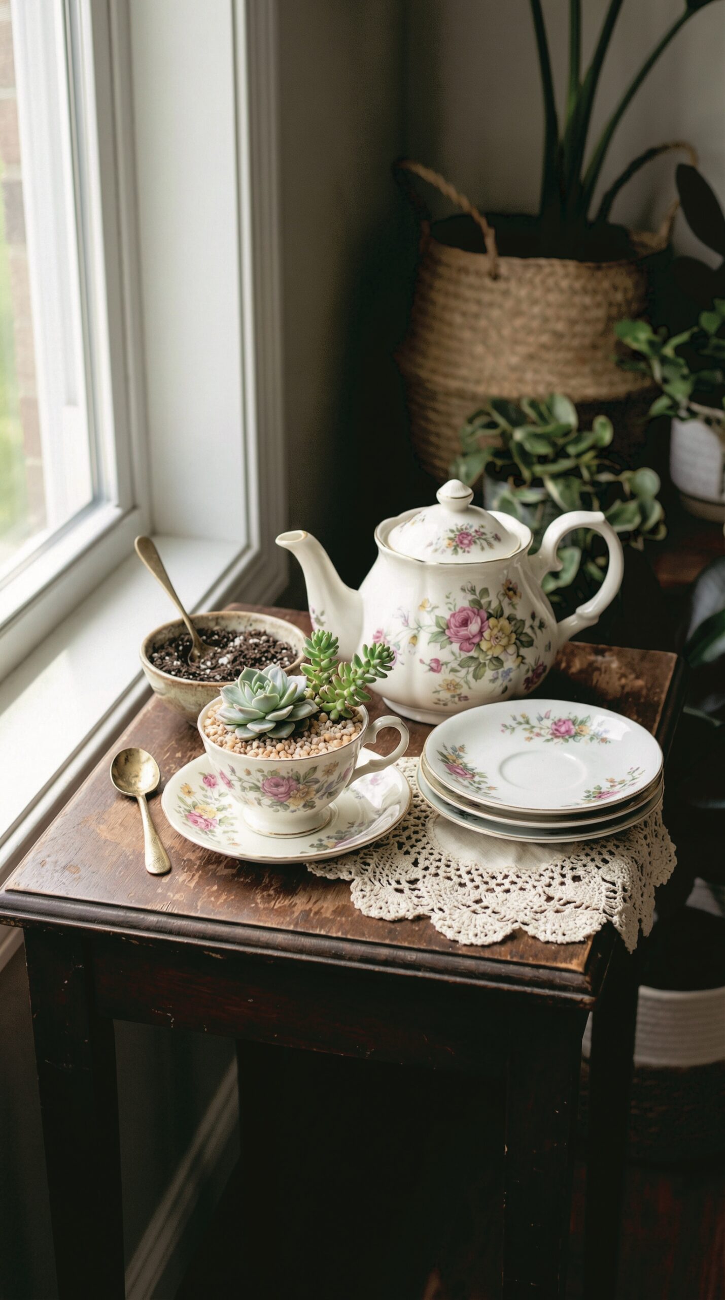 Upcycled succulent planter