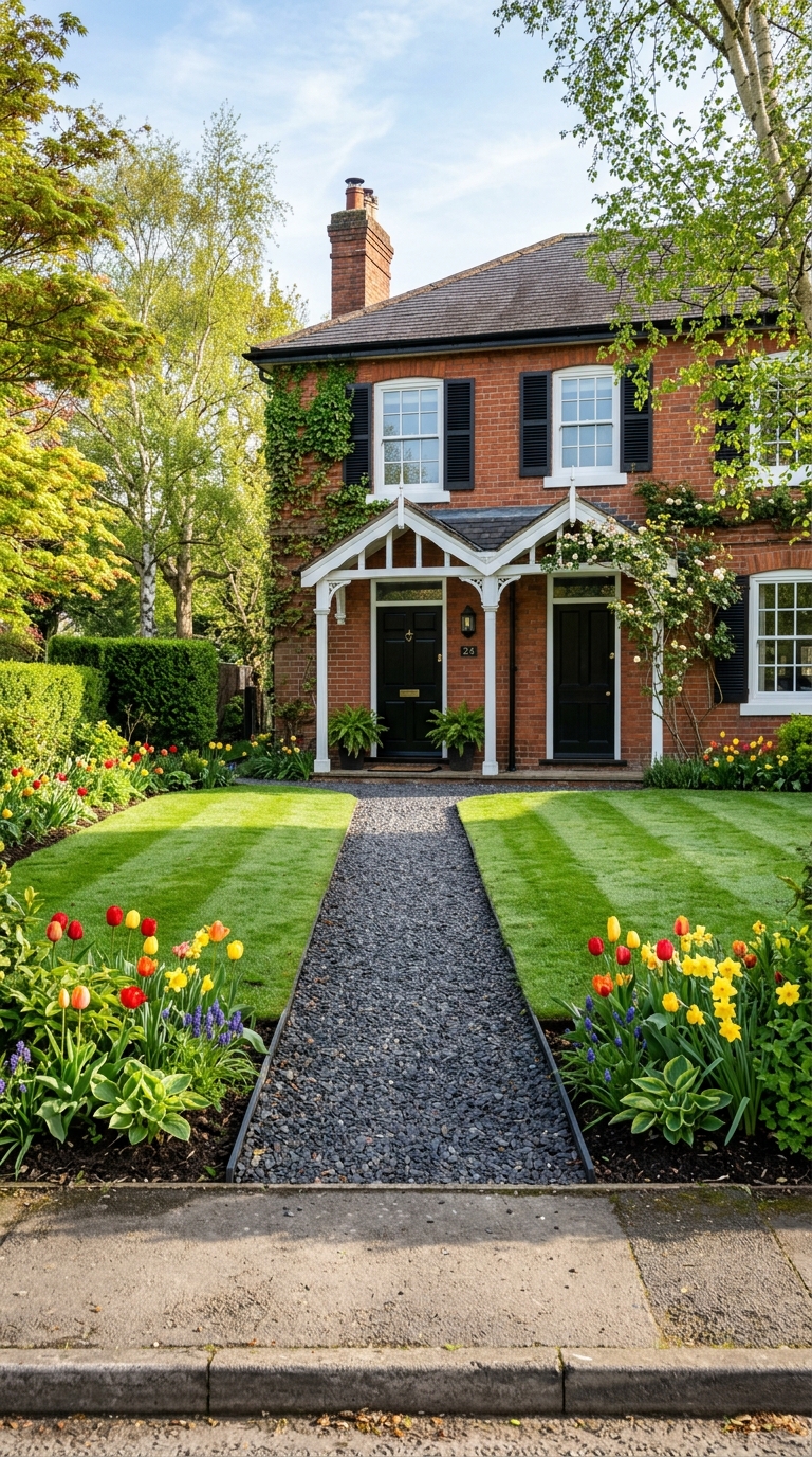 Gravel Garden Pathway Front yard