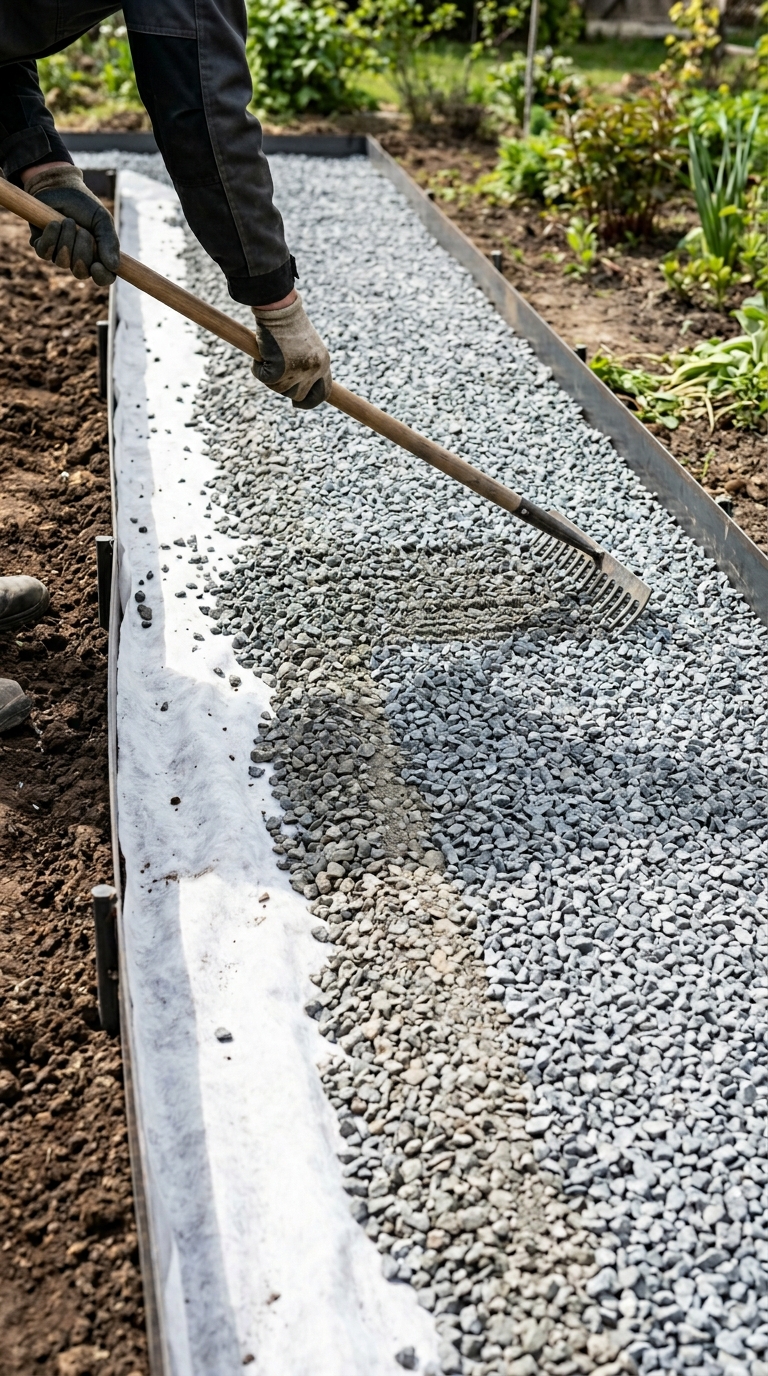 Building a Gravel Garden Pathway