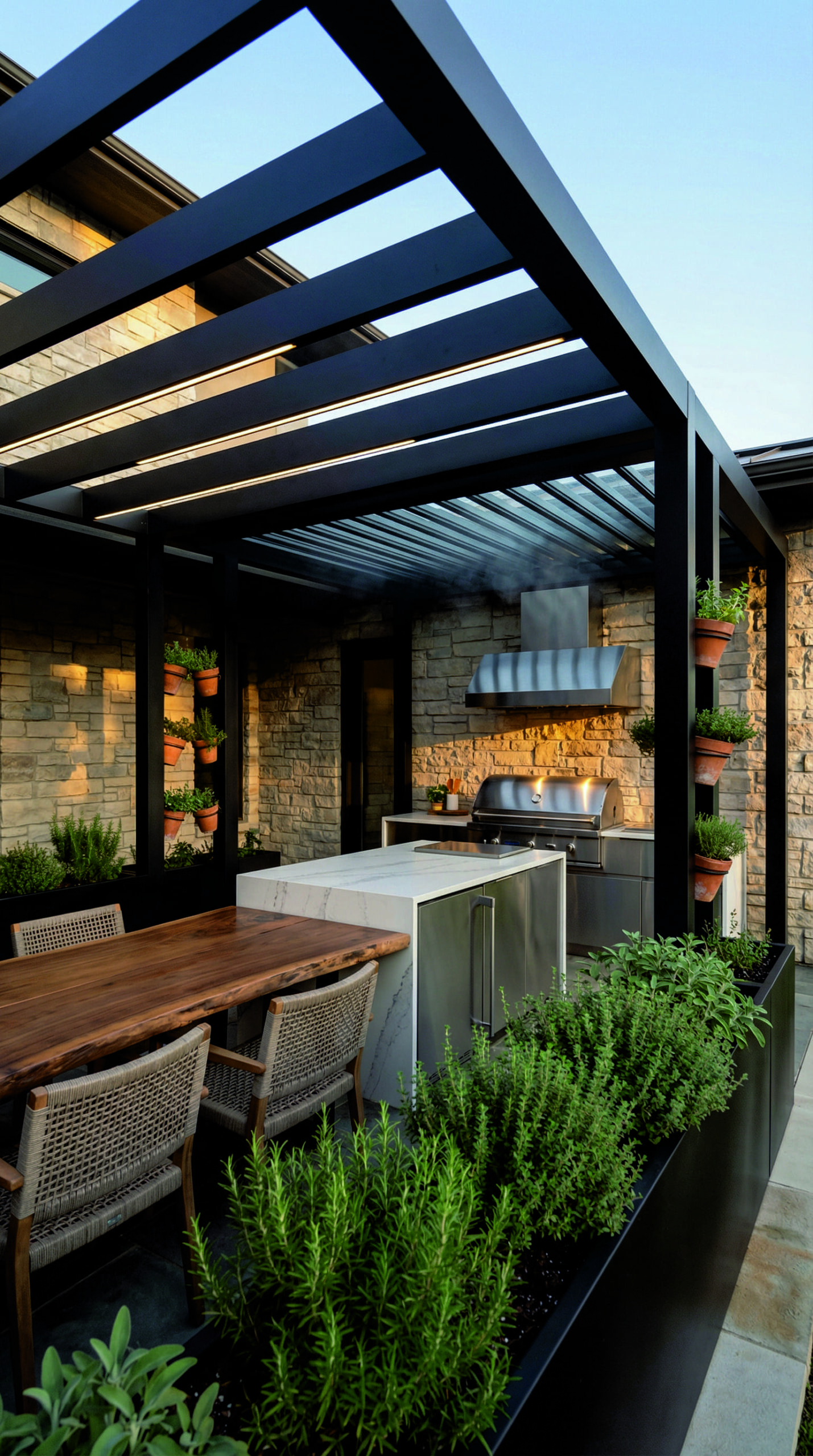 Outdoor Kitchen Pergola