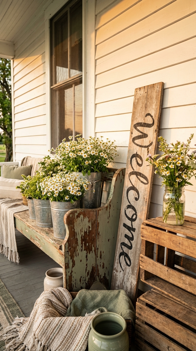 Spring Porch Styling Ideas -Farmhouse Flair