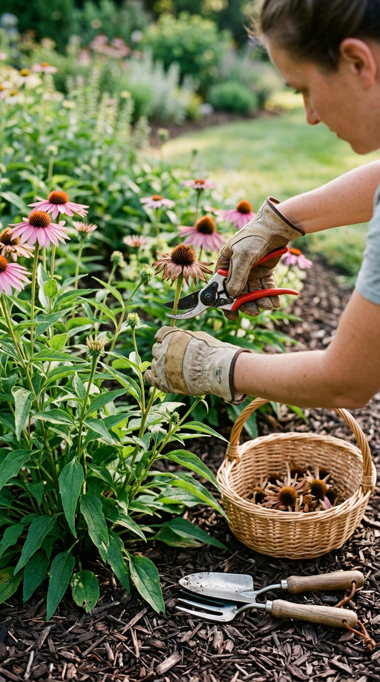 Deadheading Full Sun Border Plants