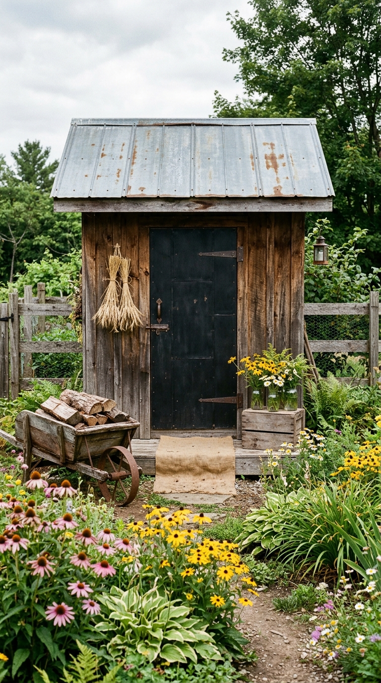Garden Shed Decorating Ideas - Rustic Farmhouse