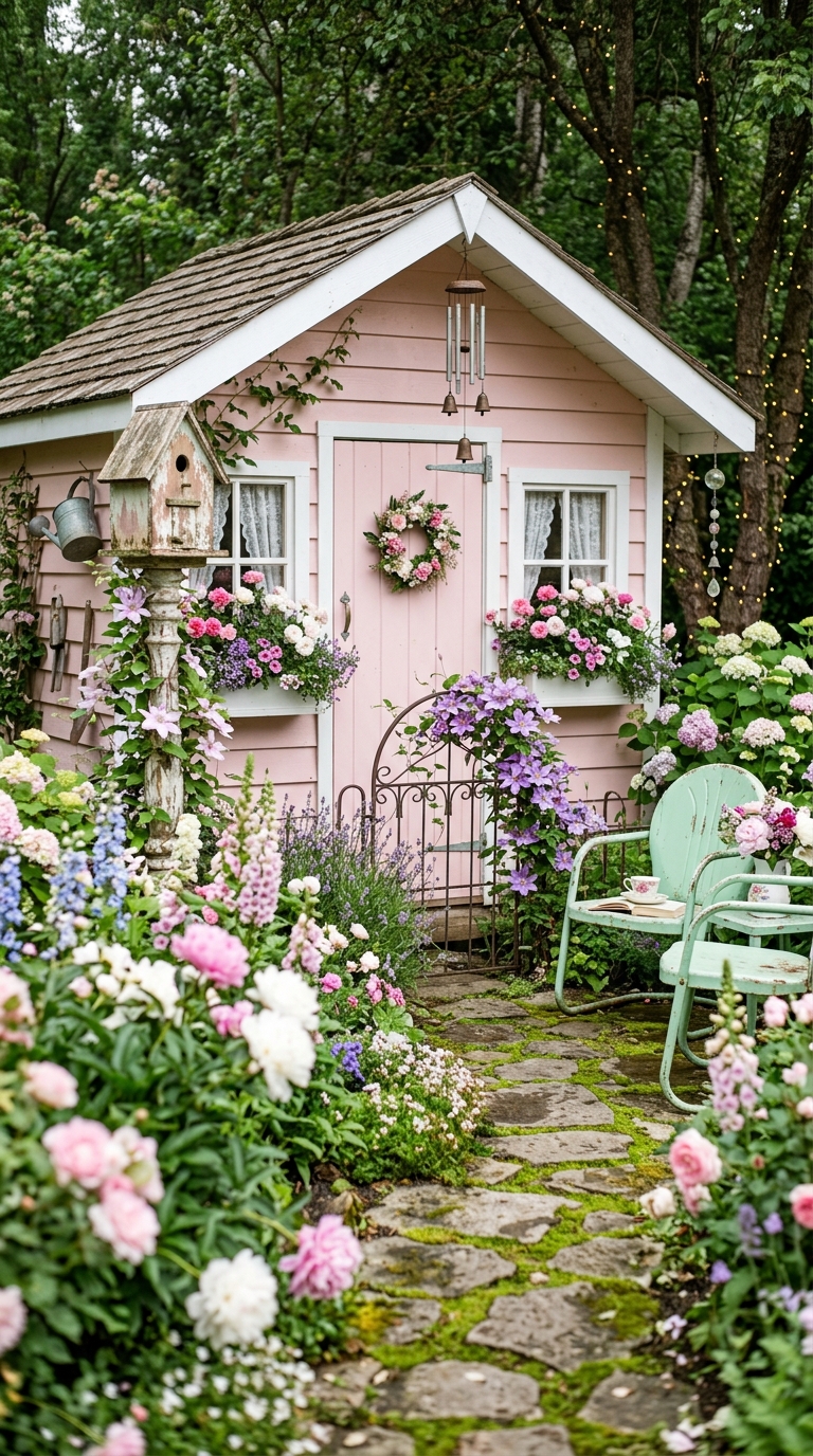 Garden Shed Decorating Ideas - Cottagecore
