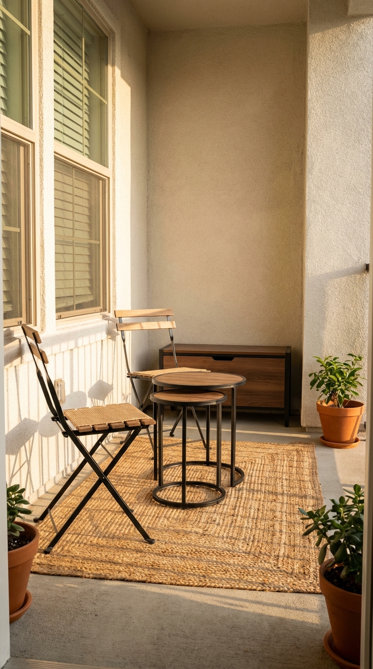 Small Apartment Patio Ideas Space Saving Furniture