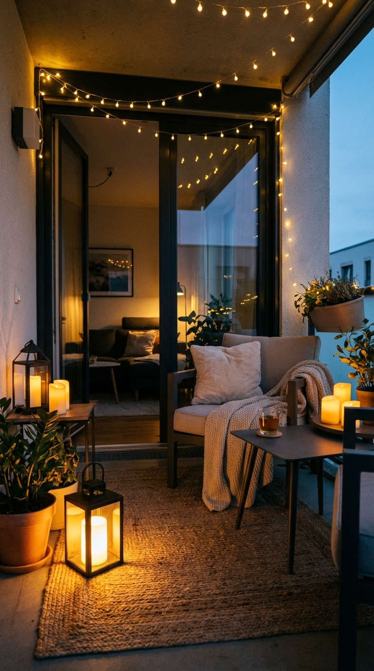 Apartment Patio Lighting Ideas