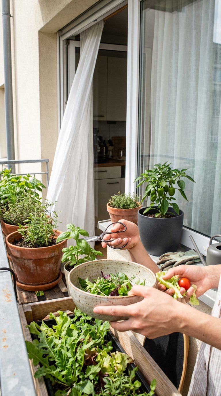 Edible Balcony Garden Blueprint