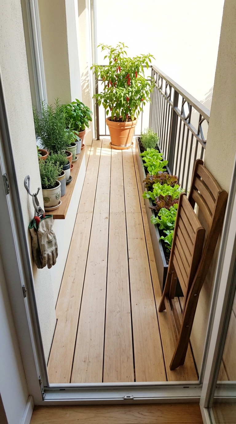 Edible Balcony Garden Blueprint