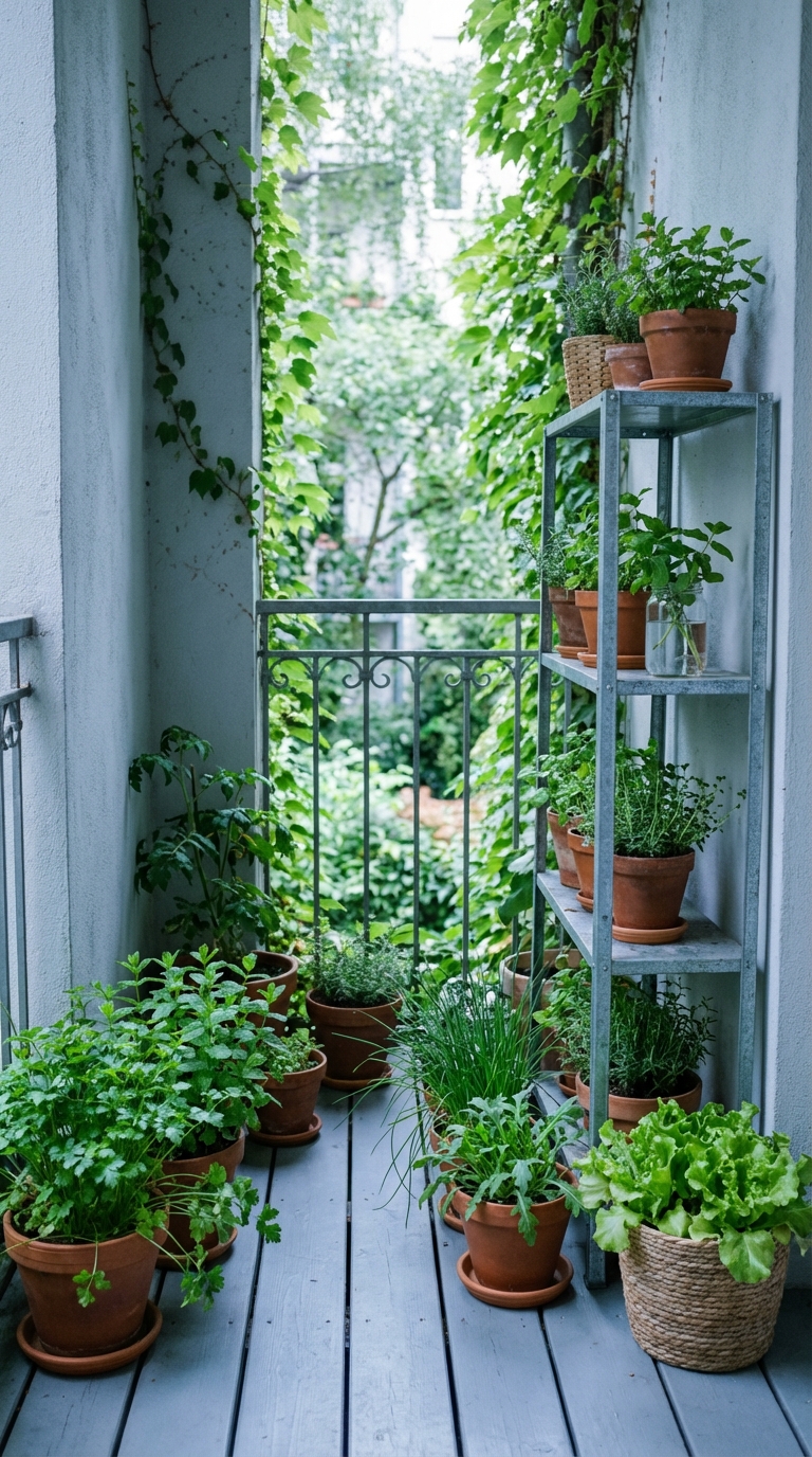 Edible Balcony Garden Blueprint