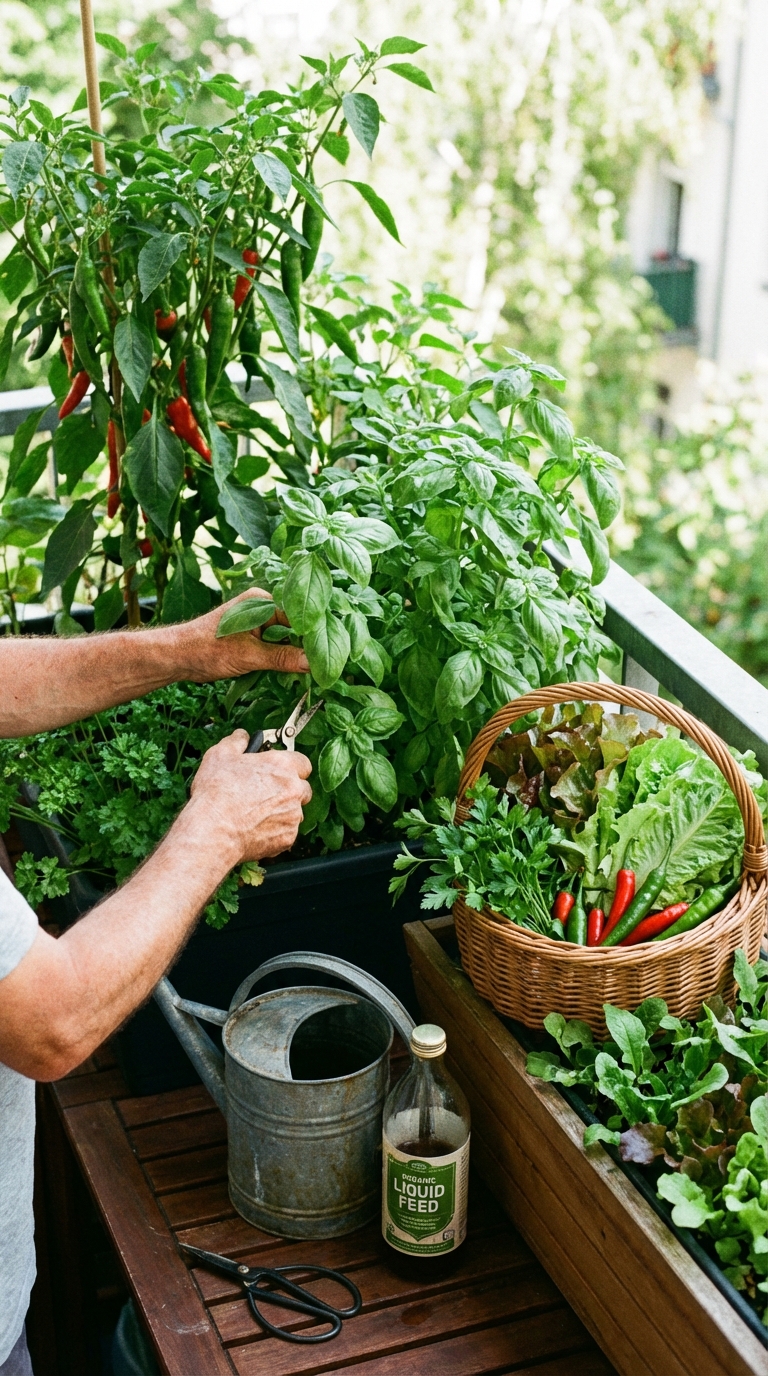 Edible Balcony Garden Blueprint