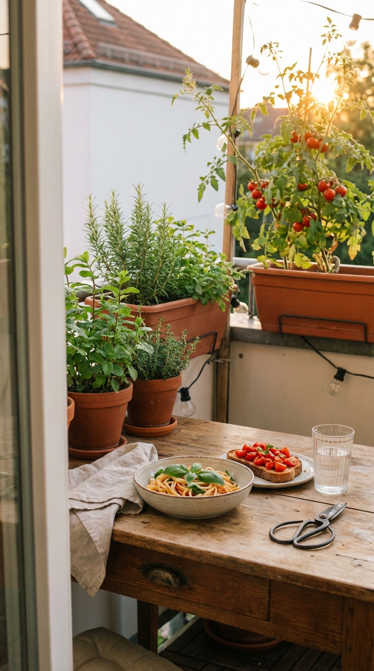 Edible Balcony Garden Blueprint