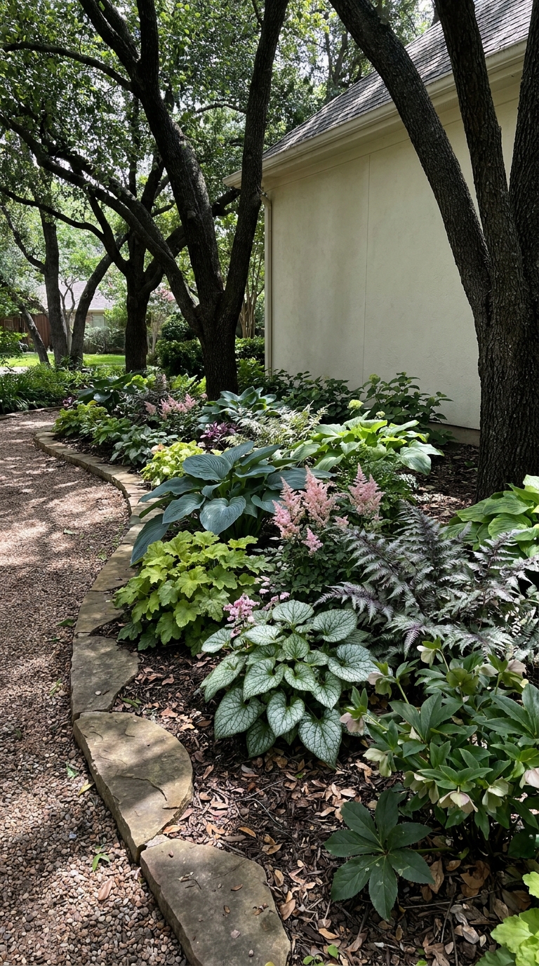 Shade Low Maintenance Perennial Border