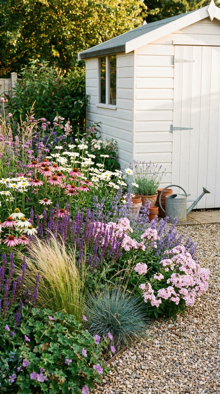 Cottage-Style Low Maintenance Perennial Borde