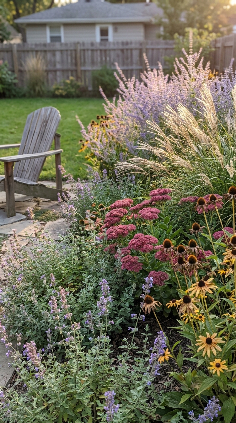 Mature Low Maintenance Perennial Border