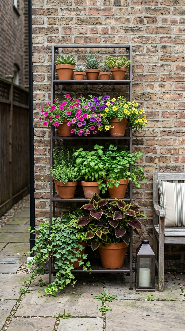 Plant Stand for a Taller Vertical Plant Display