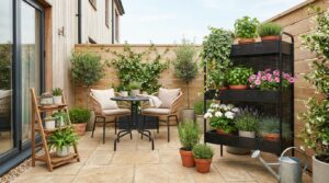 Outdoor Tiered Plant Holder Ideas