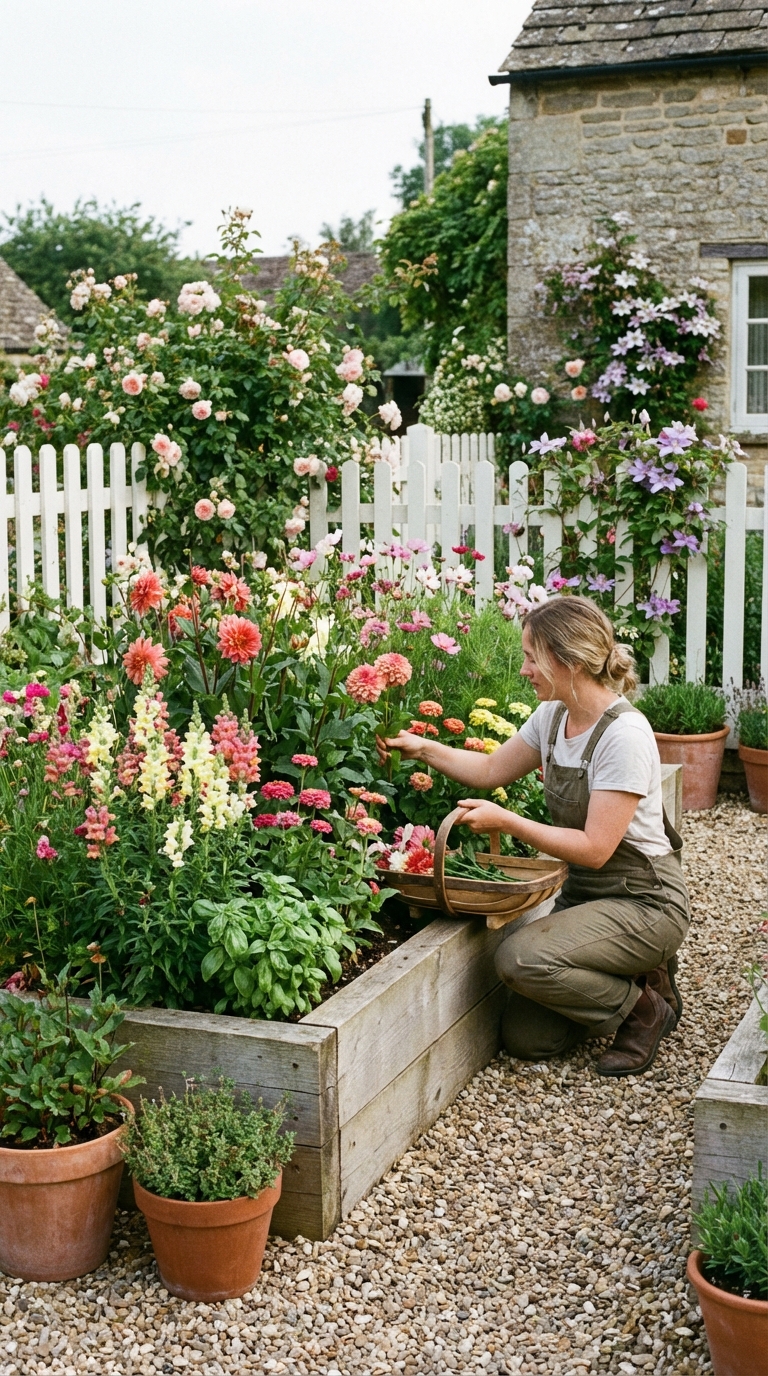 Raised Bed Cut Flower Garden