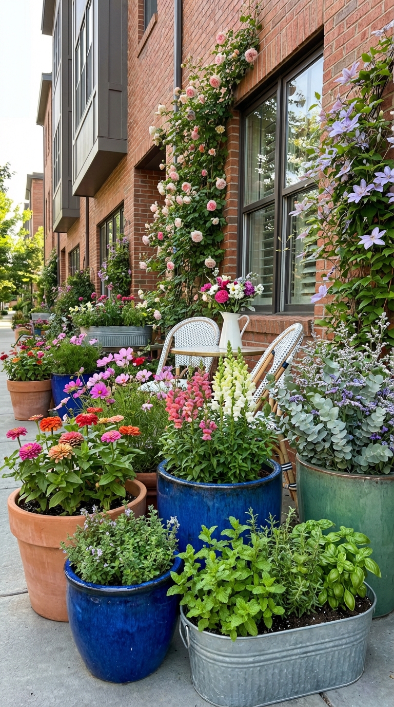 Cut Flower Container Garden for Patios and Small Yards