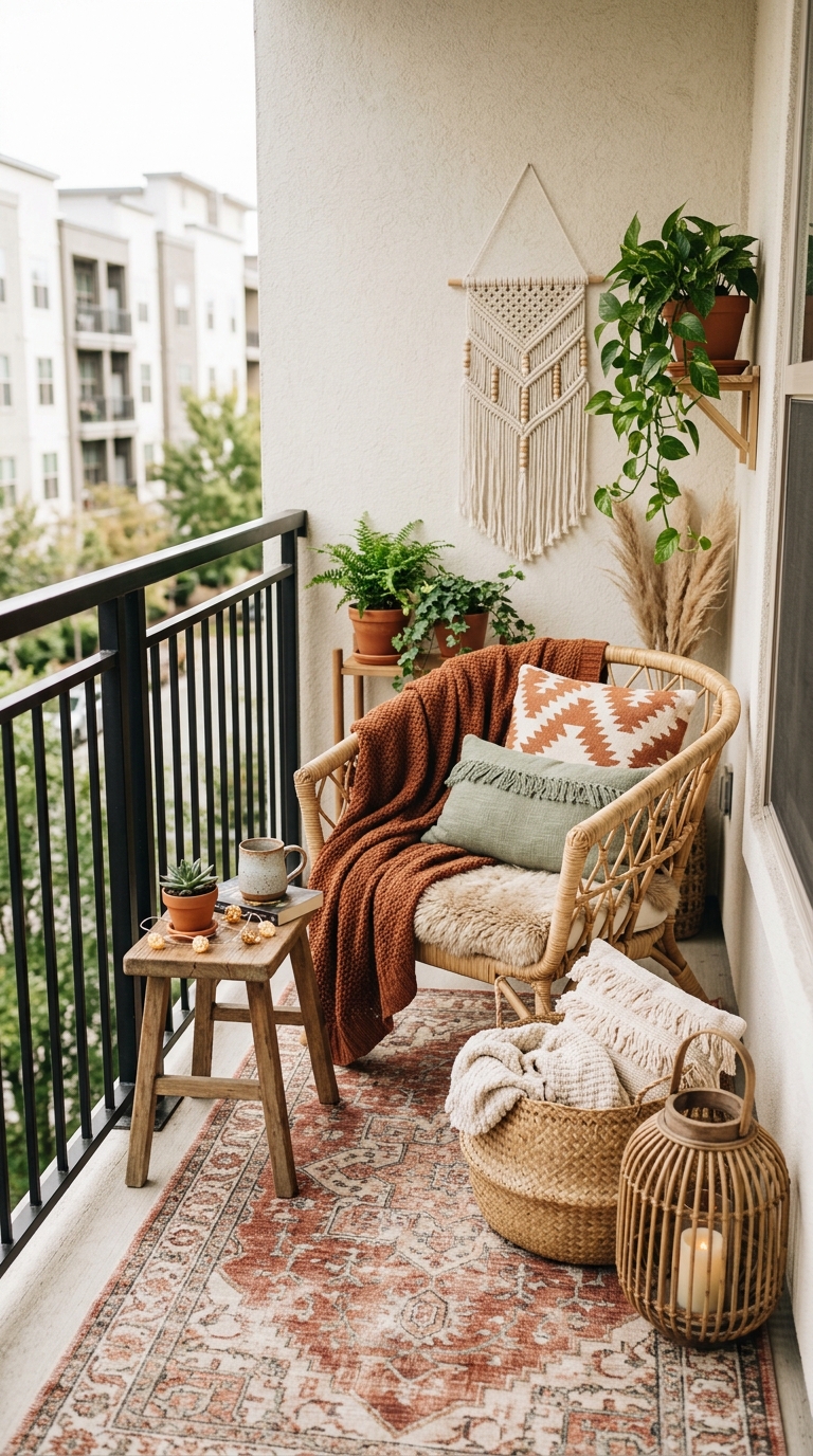 Boho Balcony Decor Ideas