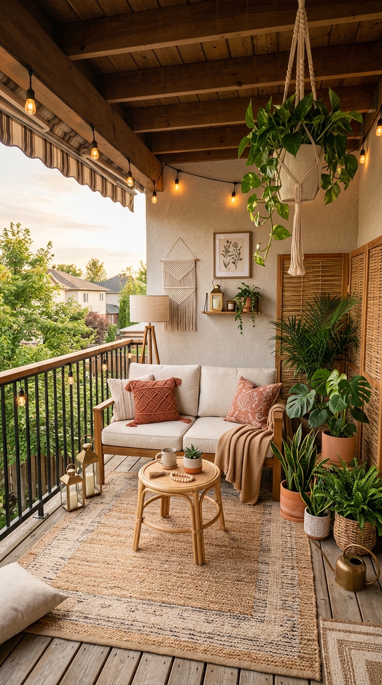 Boho Balcony Makeover