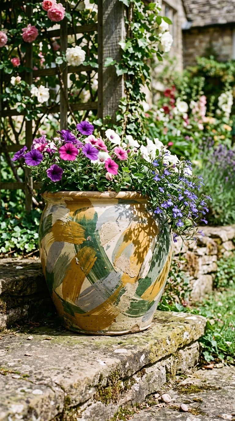 Acrylic Pot Painting