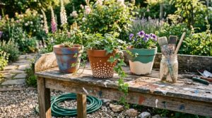 DIY Hand Painted Flower Pots