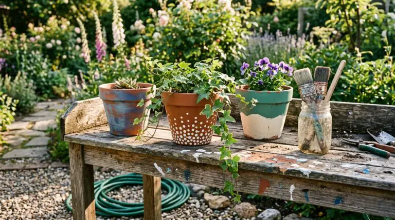 DIY Hand Painted Flower Pots