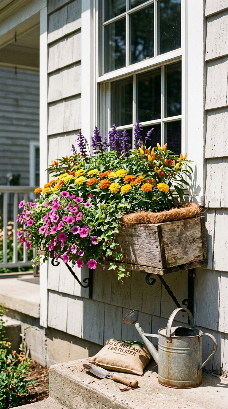 Window Box Planting Guide for Front Porch Sun Displays