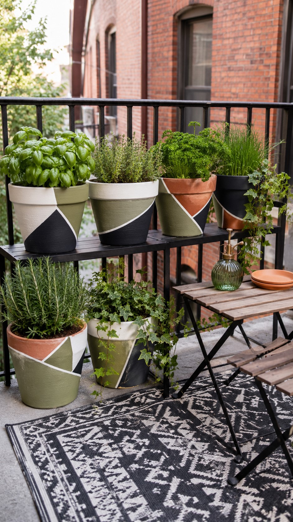 Painted Terracotta Pots