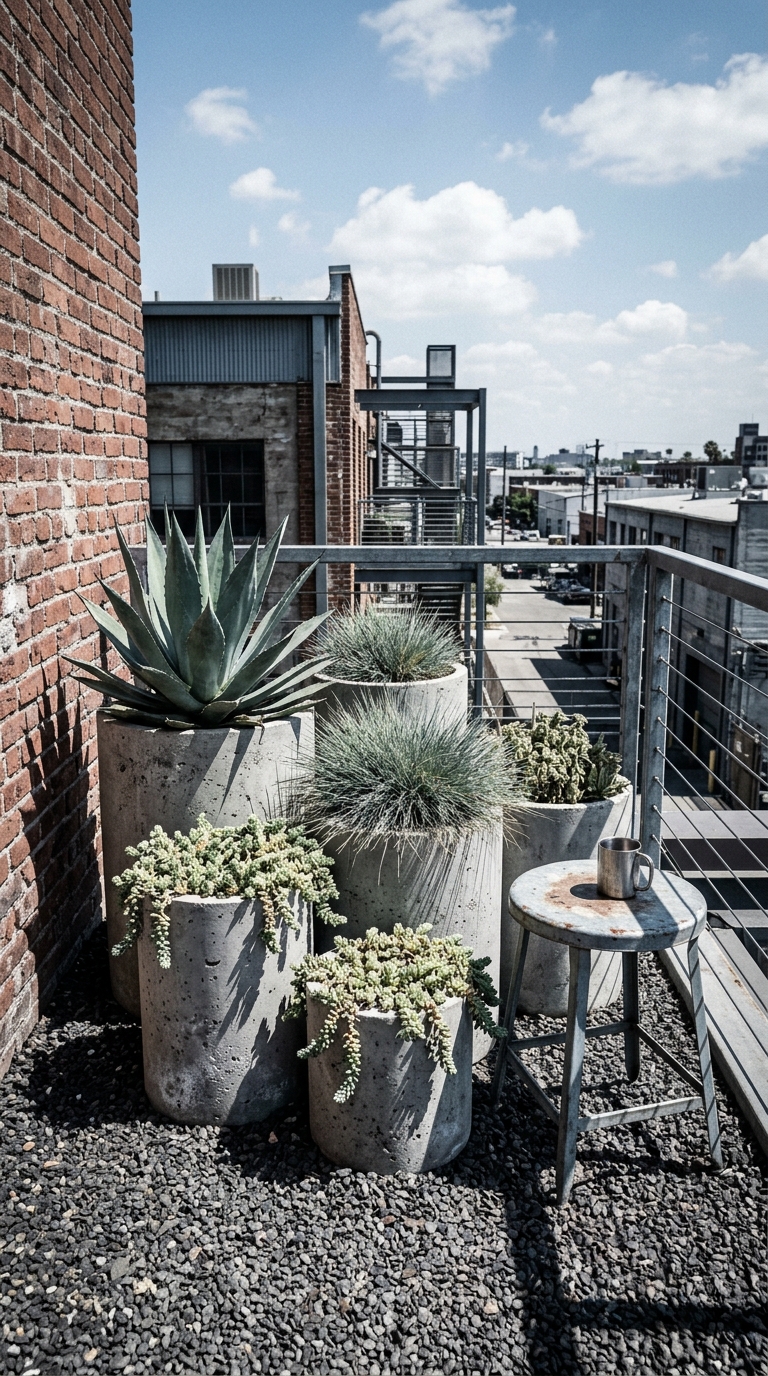 Concrete Patio Pots