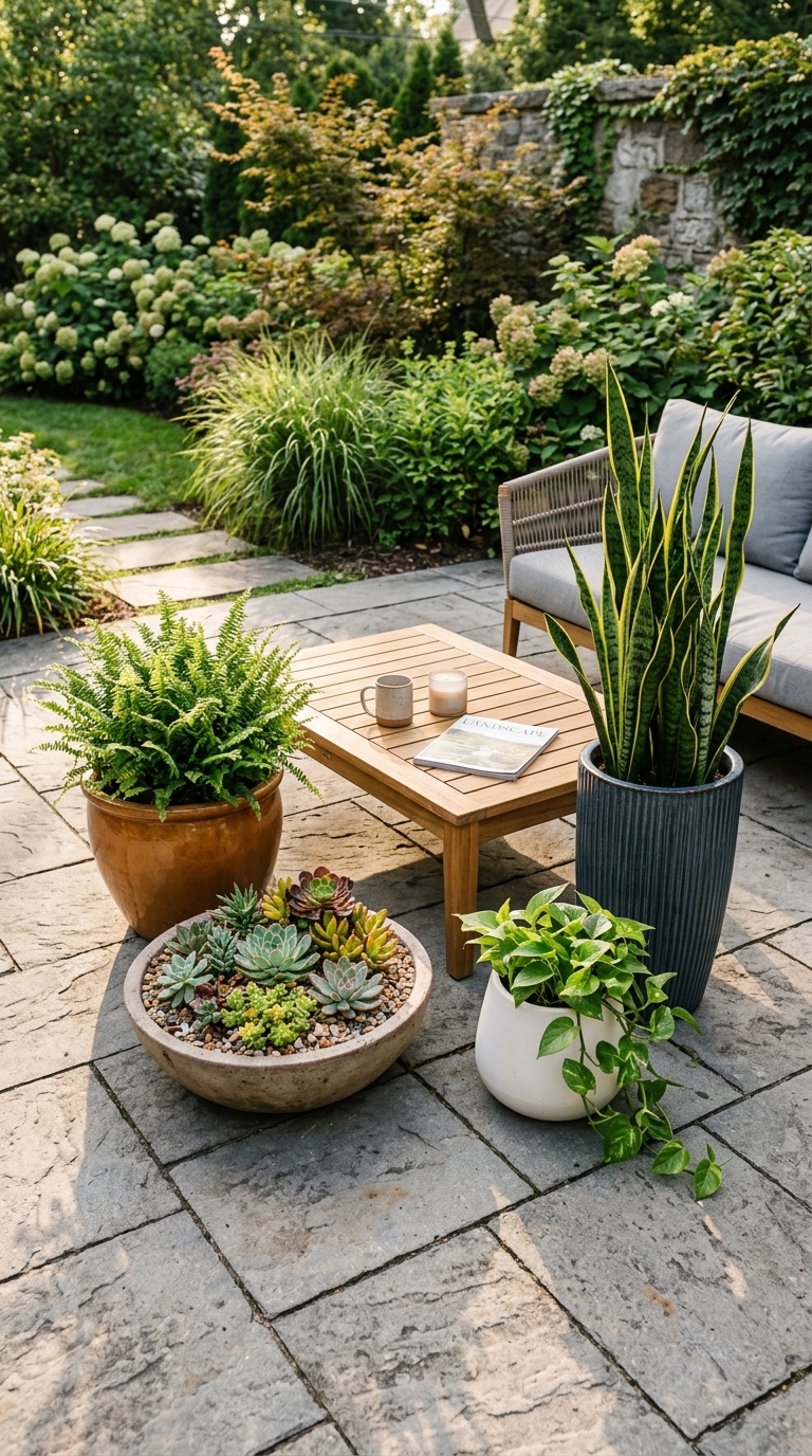 Patio Pot Arrangement Ideas