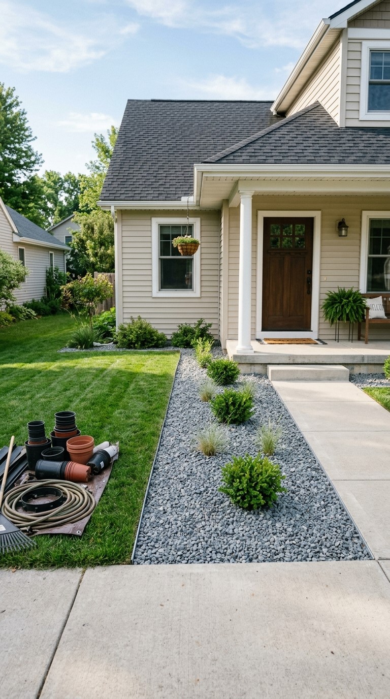Simple Modern Landscaping Front Yard Ideas