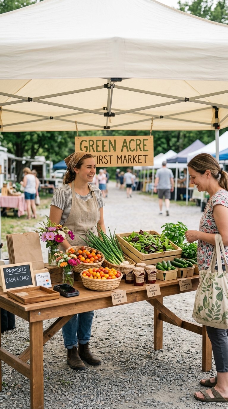 Small Farmers Market Booth Layout
