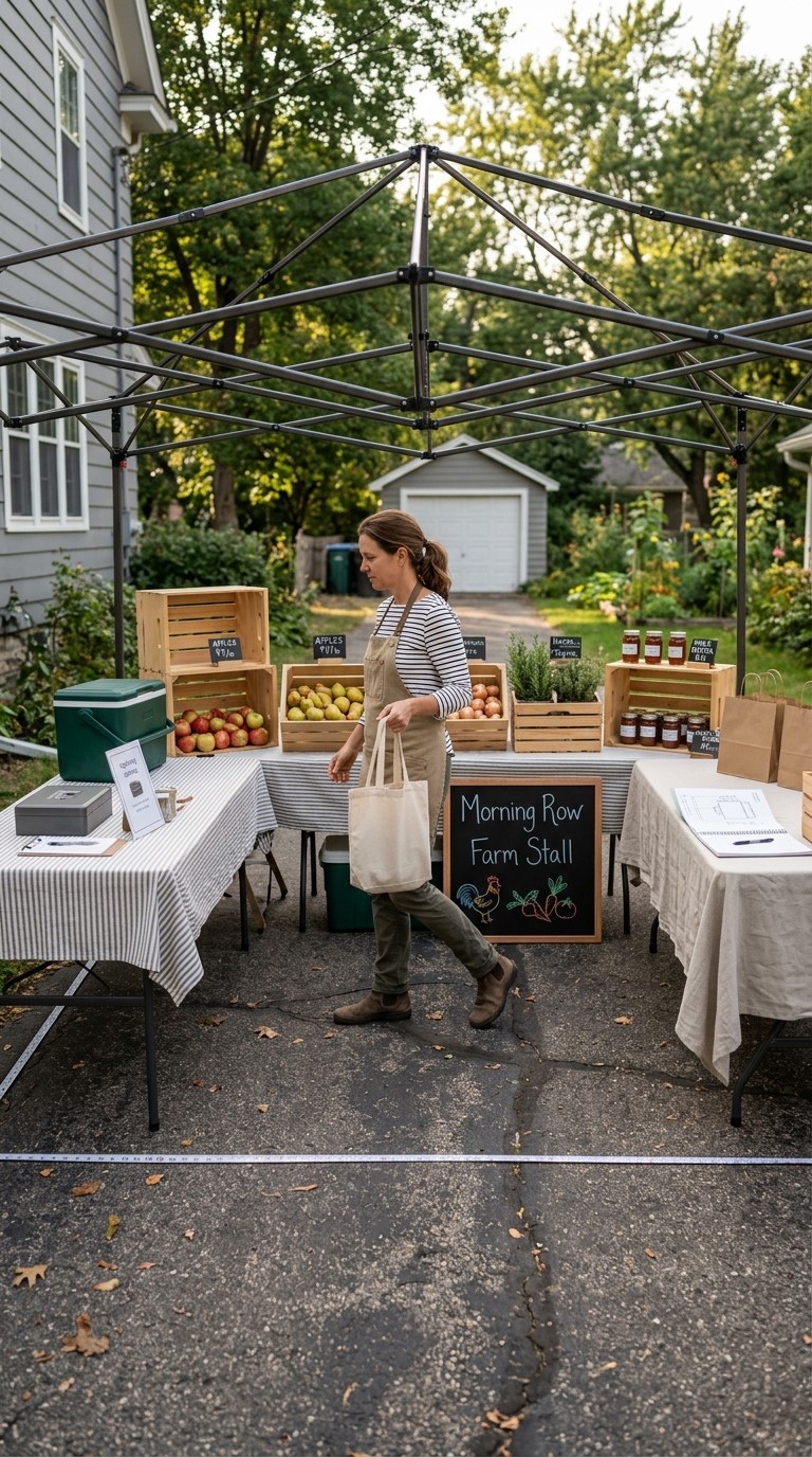 Check Your 10x10 Farmers Market Booth Setup