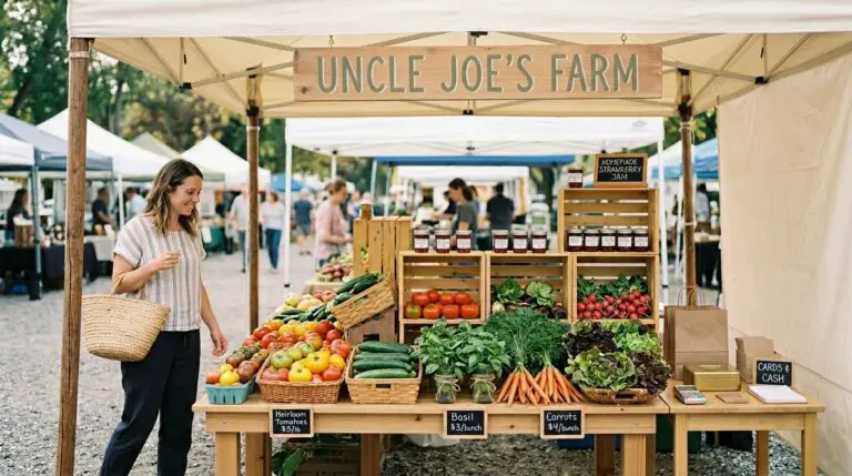 10 x 10 Farmers Market Booth Layout Ideas