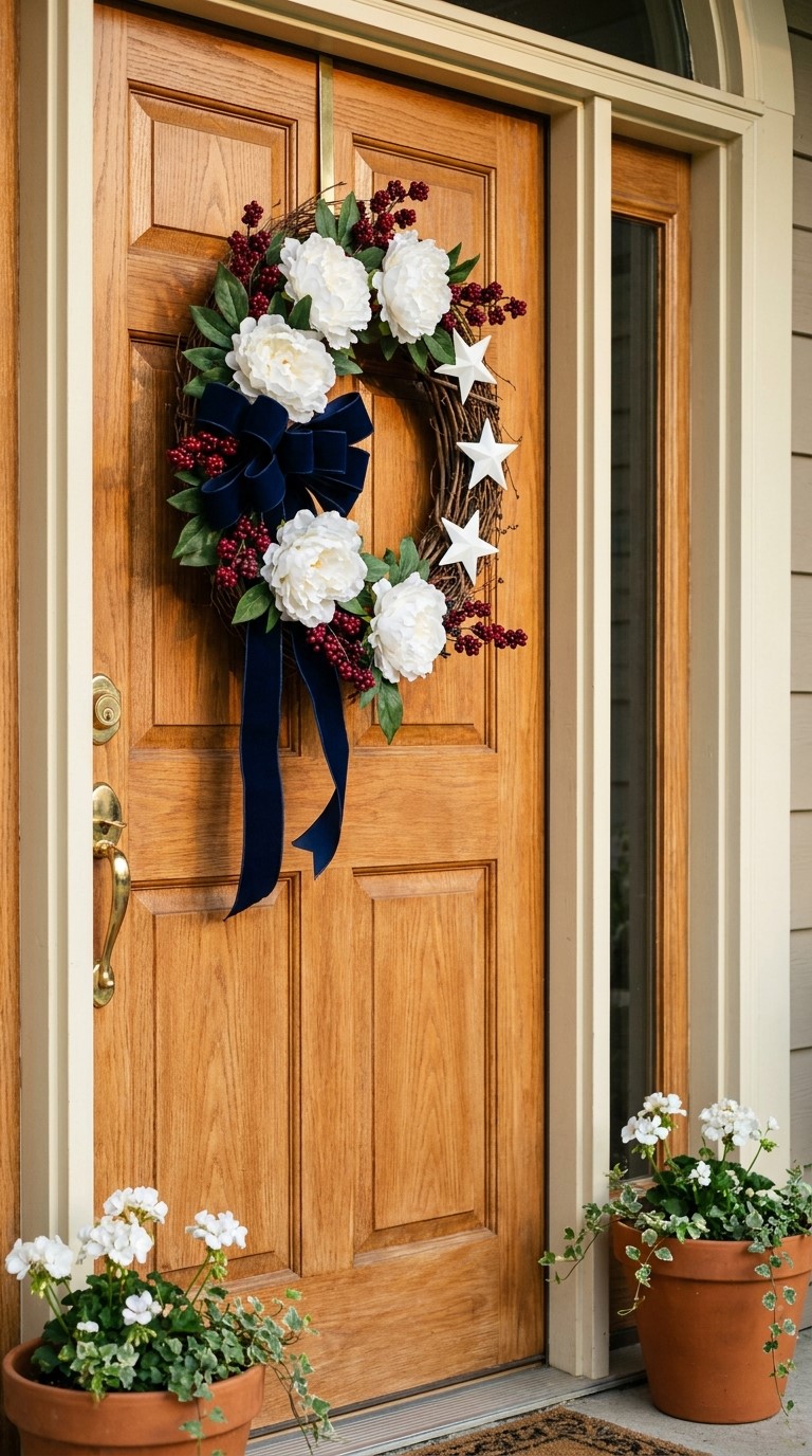 Red White and Blue Wreath Needs Balance
