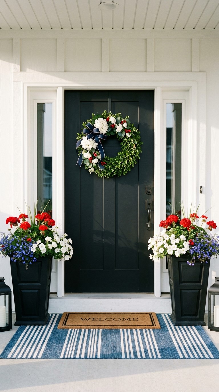 4th of July Wreath for Front Door Styling Ideas