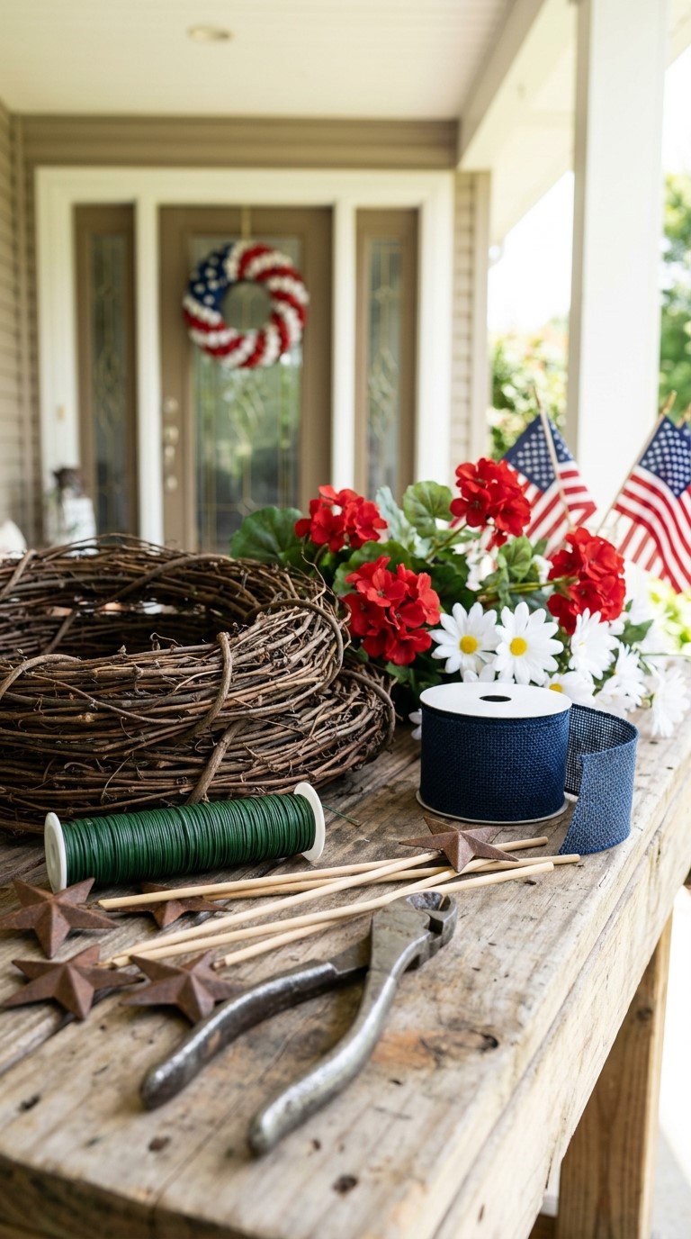 Best Materials for a 4th of July Wreath