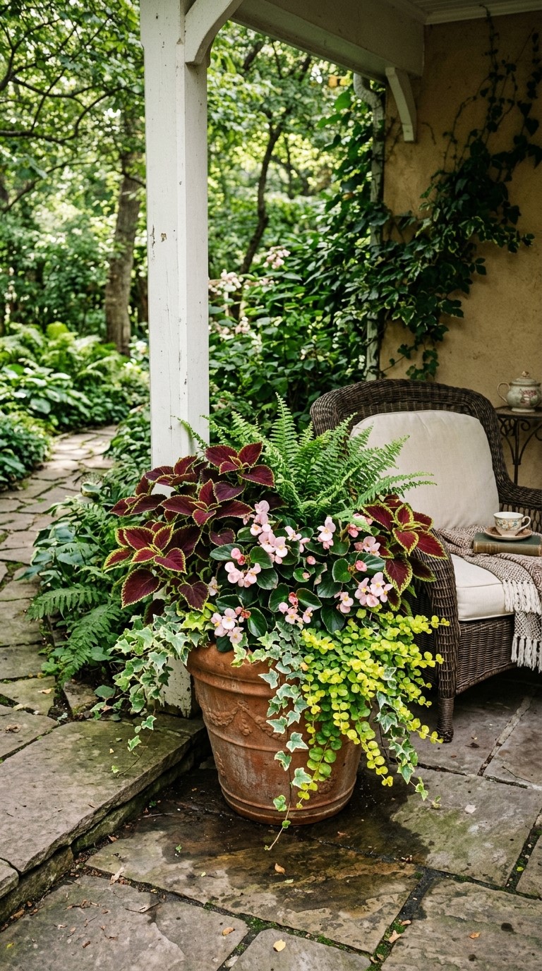 Coleus Planter Combinations for the  Shade