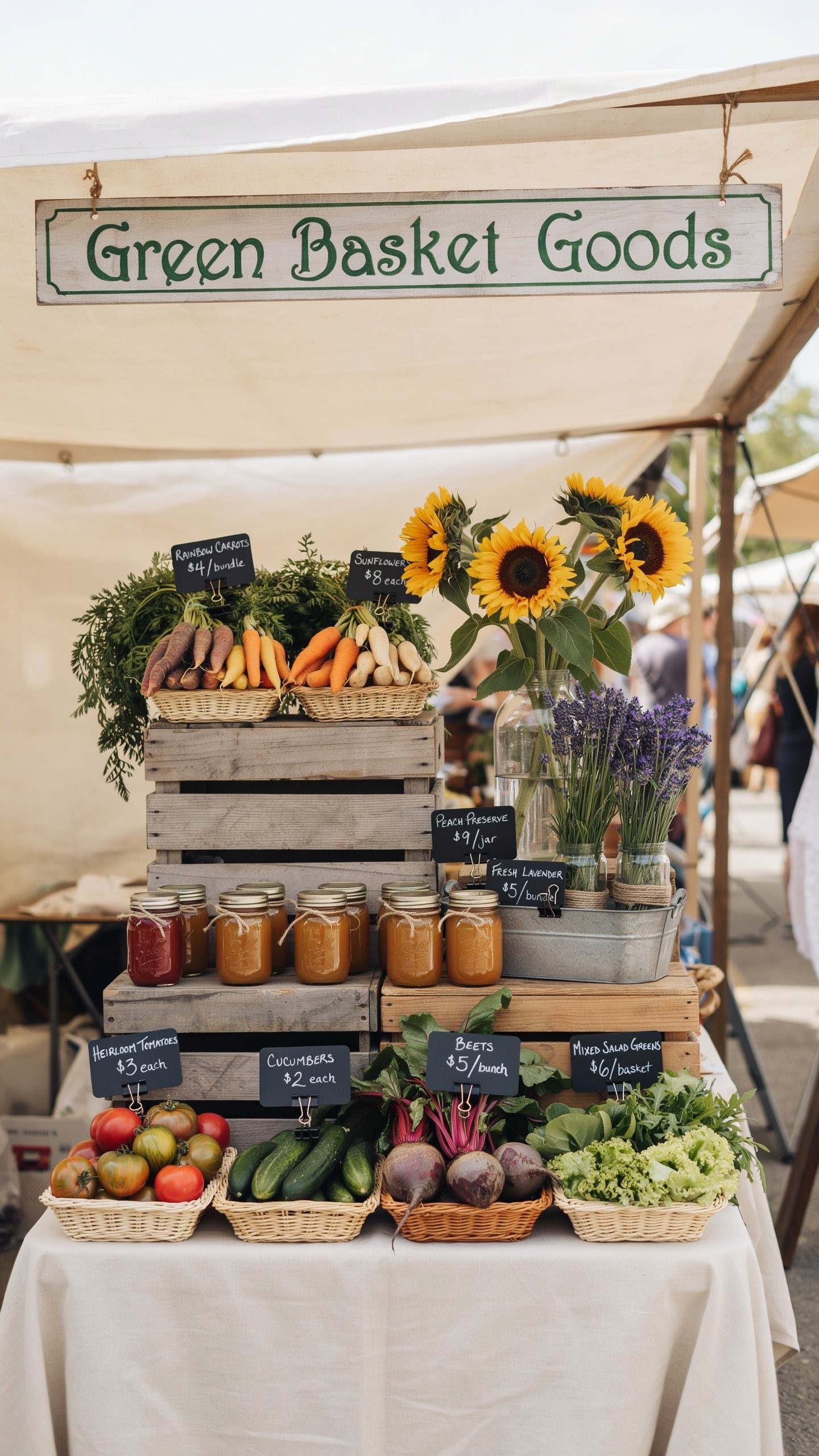 Add Height to Your Farmers Market Booth