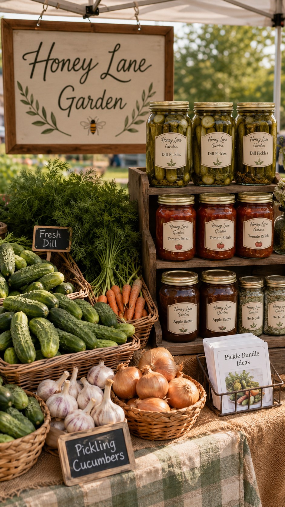 Jars and Extras on Your Farmers Market Booth