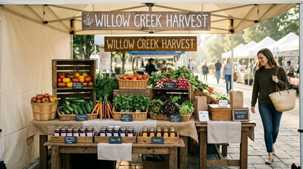 Farmers Market Booth Setup Ideas